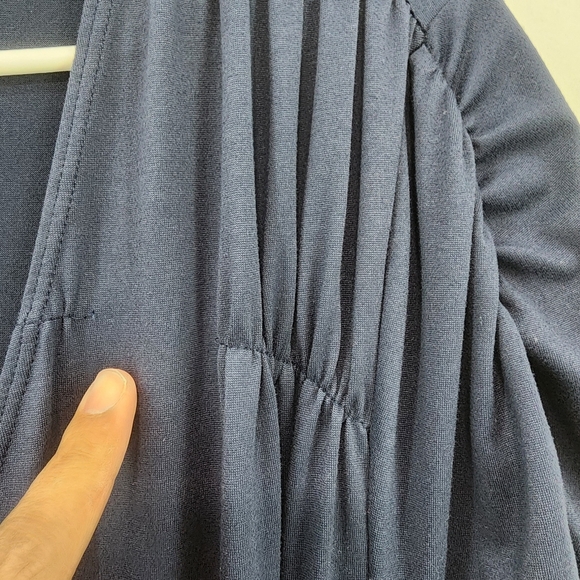 Kiyonna Women's Poly Stretch Wrap-Style Maxi Dress - 1X - Picture 8 of 8